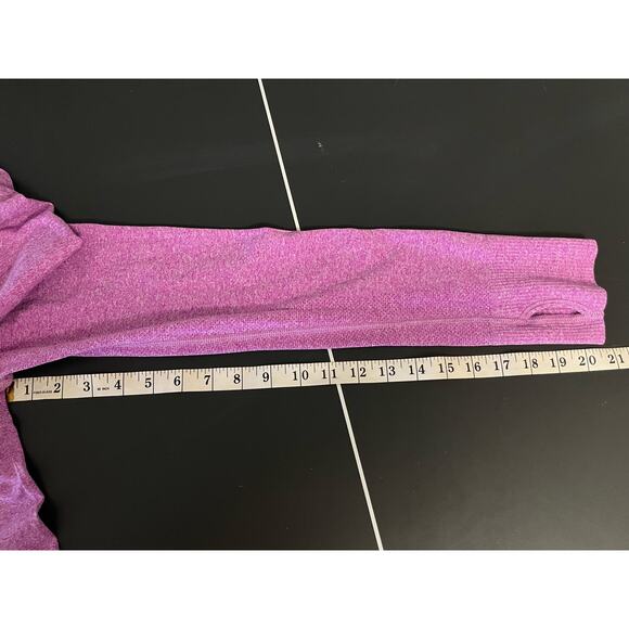 Athleta Women's Fast Track Half Zip Purple Ruched Large athleisure activewear - Picture 7 of 7